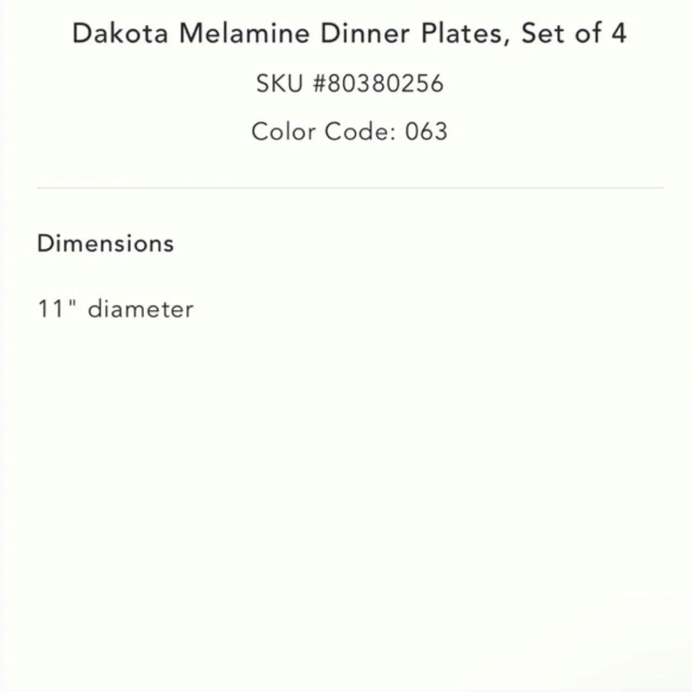 Anthropologie dakota melamine